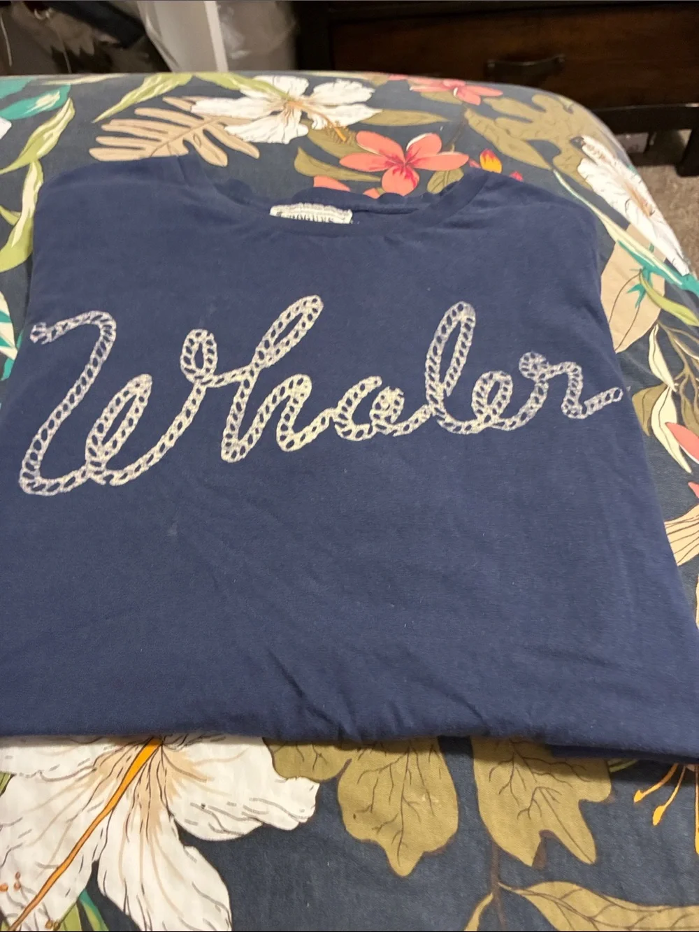 J. Crew Navy Rope Script 'Whaler' Short Sleeve Tee